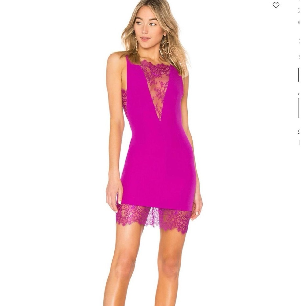 NBD fuchsia dress. Pictures don’t do the color any justice. Only worn once